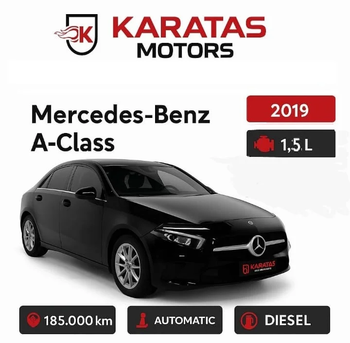 A 180 SEDAN MERCEDES 2019 OTOMATİK DİZEL
